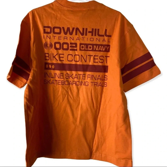 OLD NAVY NEW BOYS TSHIRT SHIRT TEE TOP SUMMER CASUAL TSHIRTS ORANGE TOPS SIZE S - Picture 5 of 8